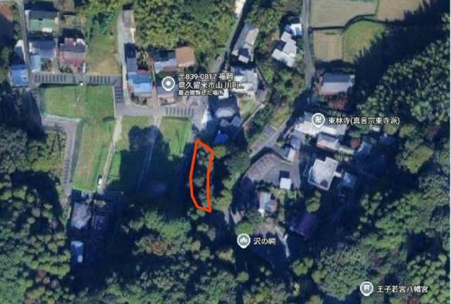山川町土地の周辺