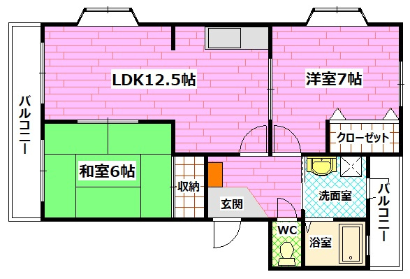 キャッスル鹿籠の間取り