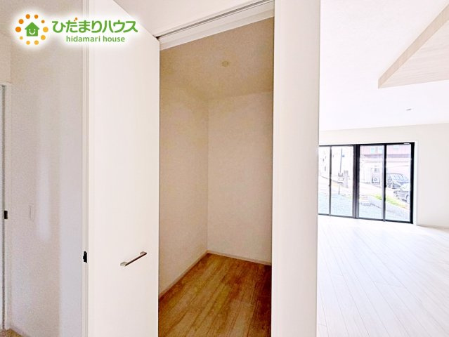【収納】 | ひたちなか市高場1期　新築戸建　2号棟 | パントリー完備で散らかりがちなキッチン回りもラクラクお片付けできちゃいます！(*^-^*)