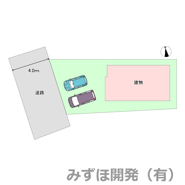 上山市長清水1-8-21　Bの区画図