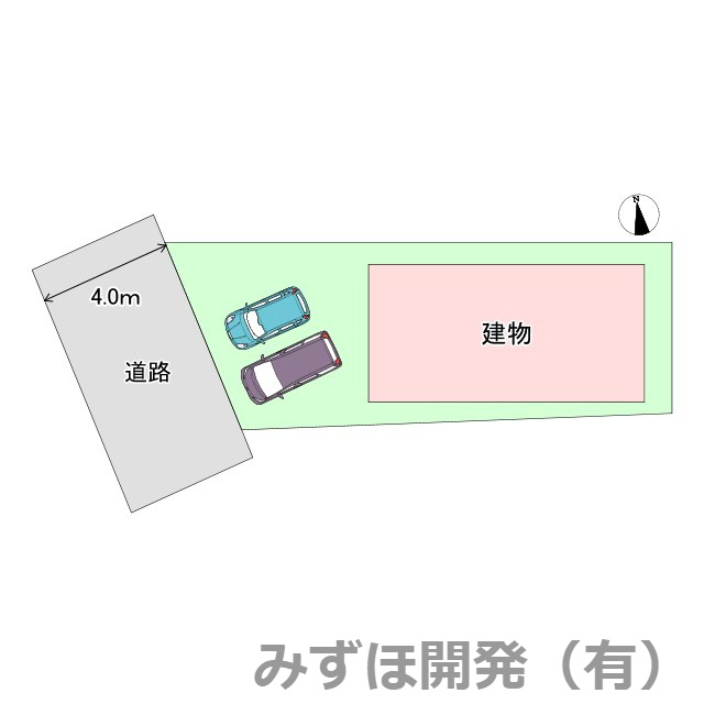 上山市長清水1-18-21　Aの区画図
