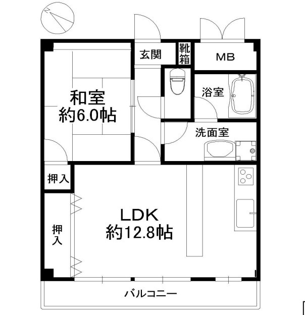 シャンテ本山の間取り