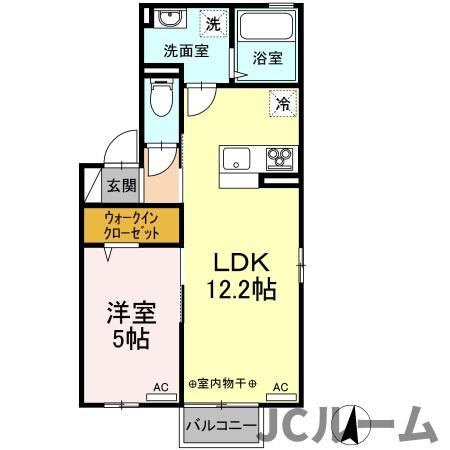サンリジェール春日新田の間取り