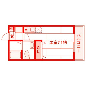 ラクセス杉田の間取り
