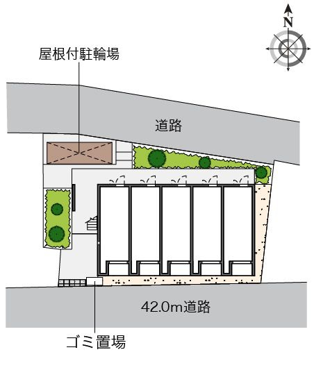 レオネクストサンモールⅢの区画図
