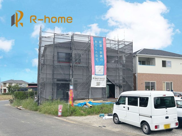 常総市本石下第13　新築戸建て　2号棟の外観|ご予約を頂ければ、『平日』はもちろん『早朝』や『夜間』もご見学可能です♪お気軽にお申し付けください♪