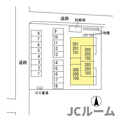 セレーノクローバーの区画図