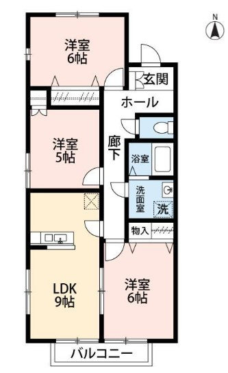 ヴェルドミール逆井の間取り