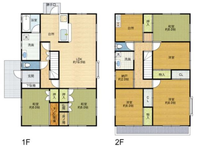 上ヶ原七番町の間取り|パナホーム施工　注文2世帯住宅