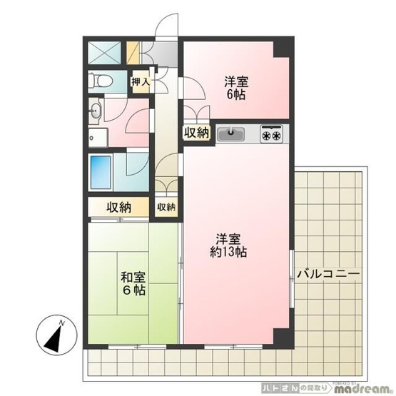 【間取り】 | 下北沢ハイタウンＡ棟