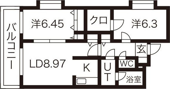 ルージュポミエ(rouge pommier)の間取り