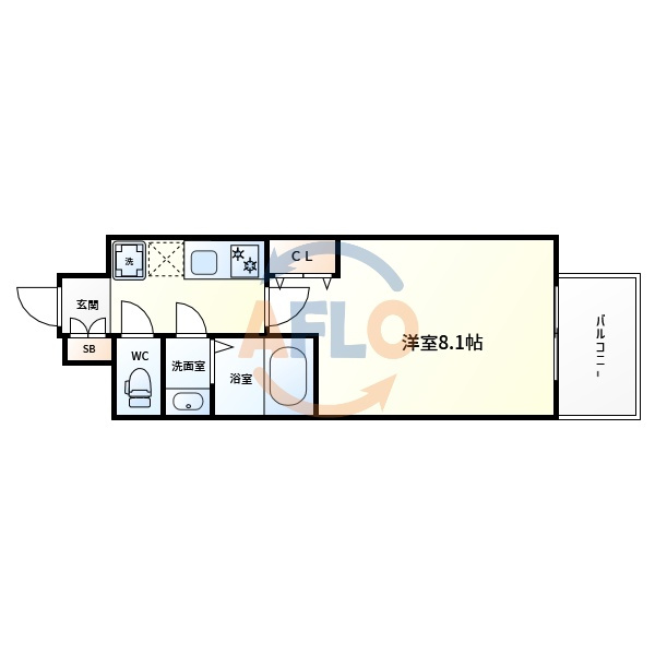 セオリー天王寺南DOORの間取り|セオリー天王寺南DOOR　間取り