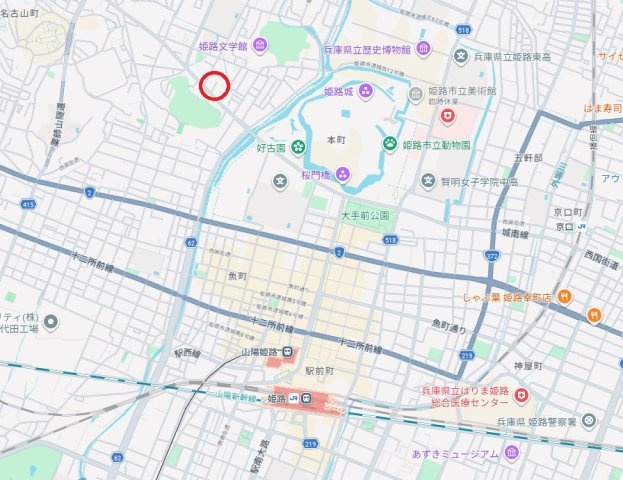 リベール姫路岡町　　中古マンションの地図