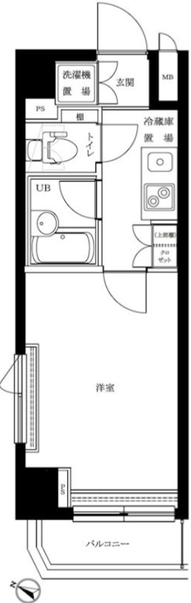 杉並区堀ノ内２丁目の賃貸マンションの間取り