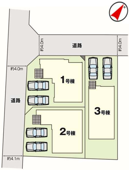 【区画図】 | 東区八反田1期　3号棟