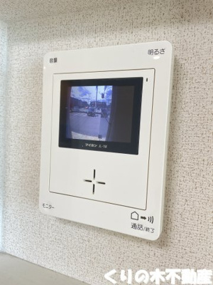 【セキュリティ】 | ミルネハイツＢ＆Ｗ | モニター付きインターホン