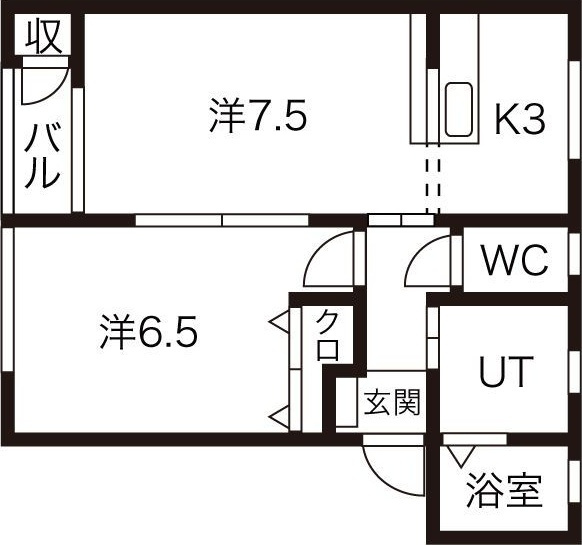 ソレアードSの間取り
