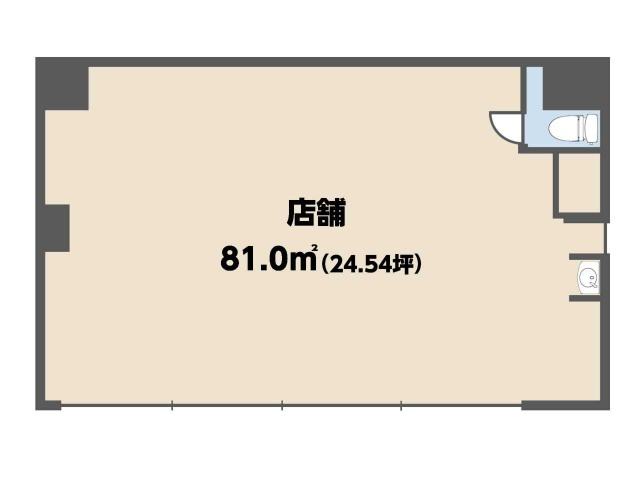 力石町 貸店舗の間取り