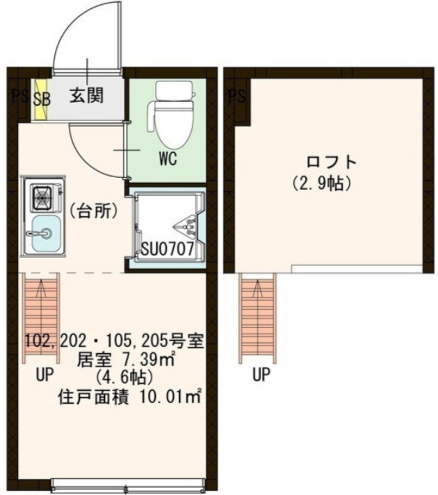 サヴォイ渋谷本町の間取り