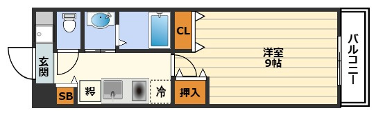 小松パラッツォ旧源蔵町の間取り|洋室広くて使いやすい間取りです