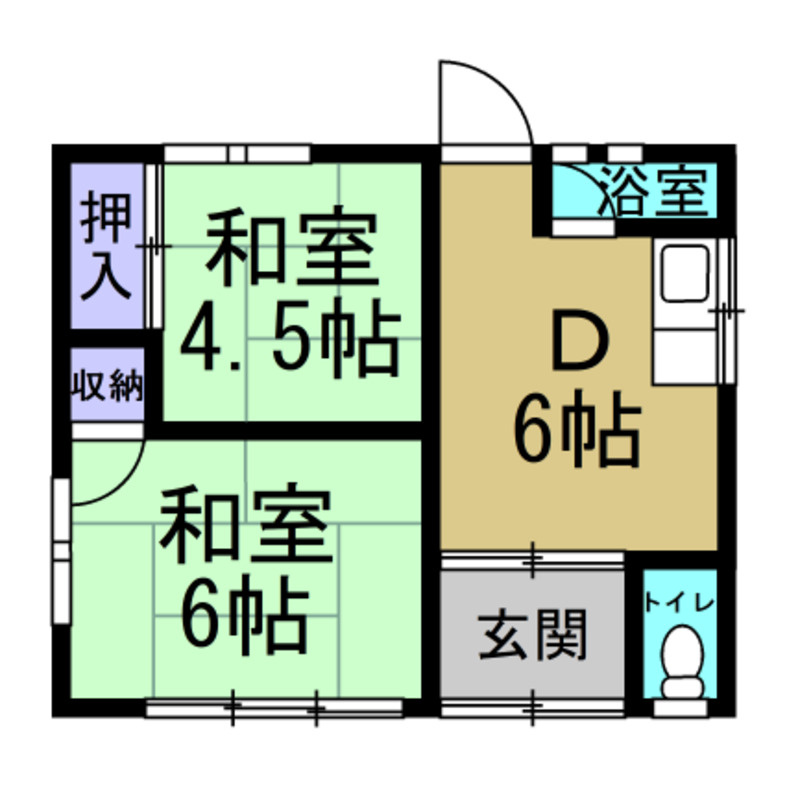 知多市八幡字鍋山のアパート