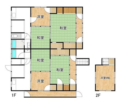 姫路市飯田3丁目　　山陽電鉄「亀山駅」徒歩7分の間取り