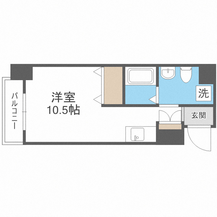 フレアコート北浜の間取り