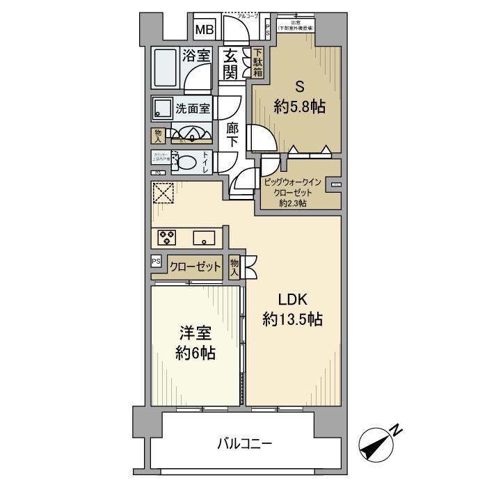 クレストフォルム上野グランステージの間取り