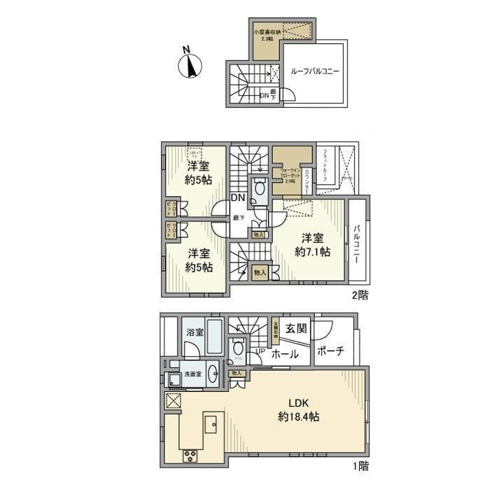 高井戸東戸建の間取り
