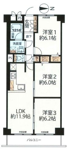 【間取り】 | 関目グリーンハイツＡ棟