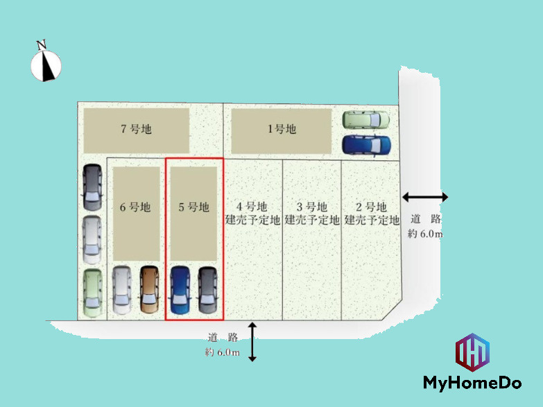 西区大野木　11期の区画図