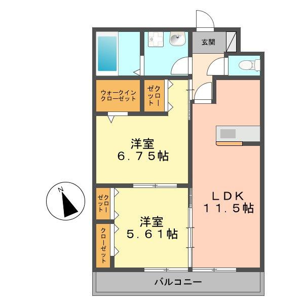 リバーヴィクトワールの間取り