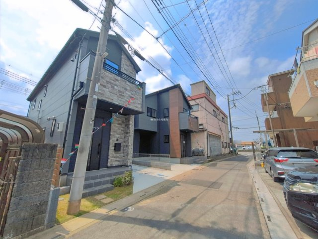 ふじみ野市旭１丁目の新築一戸建の前面道路含む現地写真|北西側約4ｍの前面道路