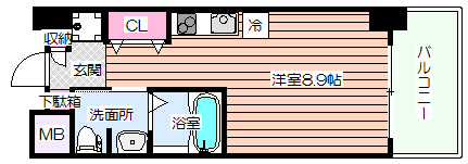 【間取り】 | グレンパーク江坂Ⅱ