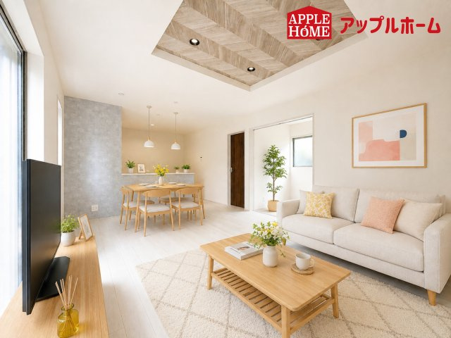 さいたま市見沼区大谷第4の居間・リビング|１日の長い時間を過ごす大切なリビングだから、広さ日当たりとことんこだわりましょう♪ぜひこの空間を実際にご体感ください！