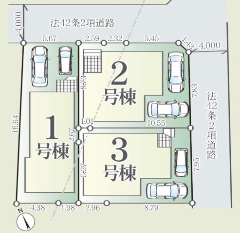 さいたま市西区宮前町1期の区画図