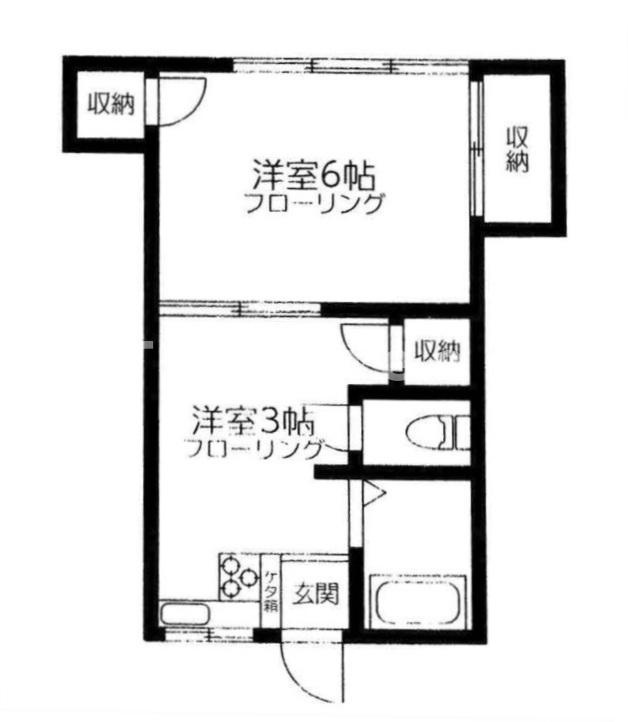 美竹コーポの間取り