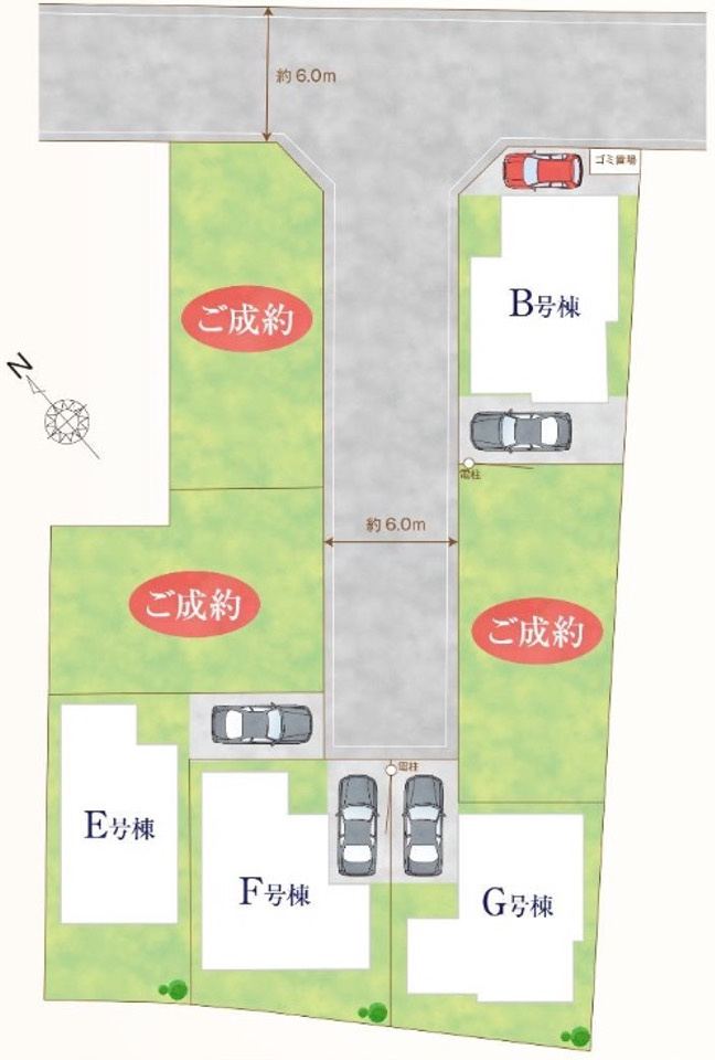 さいたま市北区本郷町1065番の区画図