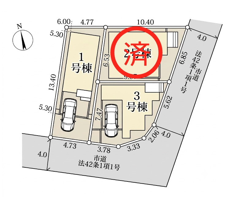 さいたま市南区太田窪の区画図