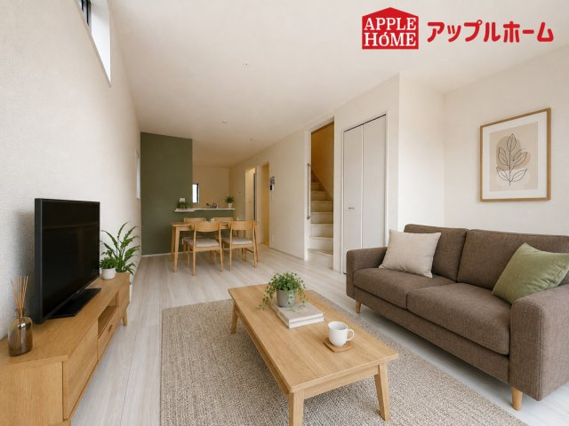 さいたま市南区太田窪の居間・リビング|１日の長い時間を過ごす大切なリビングだから、広さ日当たりとことんこだわりましょう♪