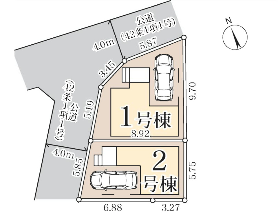さいたま市北区宮原町第3の区画図