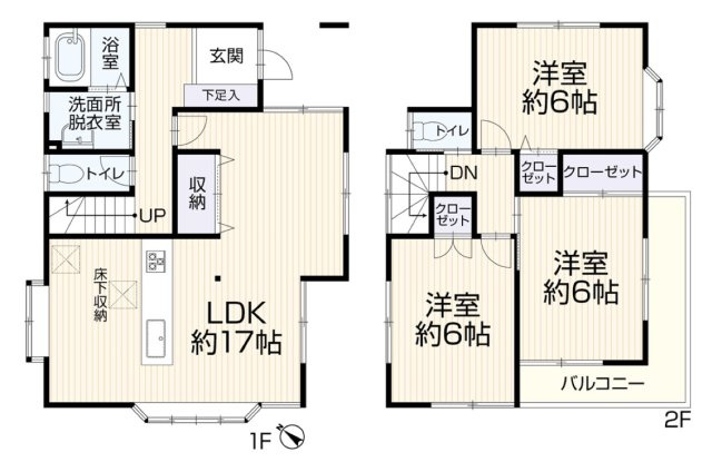 [中古住宅] 上尾市中妻5丁目の間取り