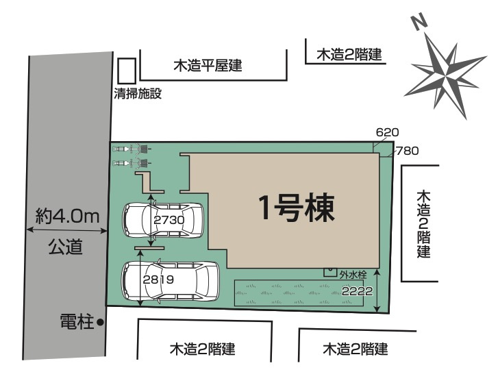 [新築住宅] さいたま市見沼区東大宮3丁目 3期 全1棟の区画図