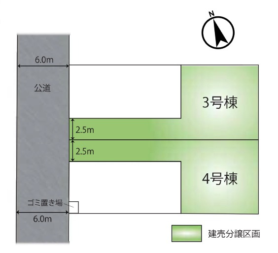 [新築住宅] さいたま市南区根岸三丁目 全4区画の区画図