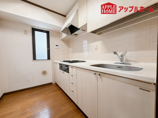 [中古住宅] クリオ上尾壱番館のキッチン|見栄えもよくお手入れもスムーズに出来ます。豊富な収納力もございますので、キッチンスペースをスッキリとお使い頂けそうです。