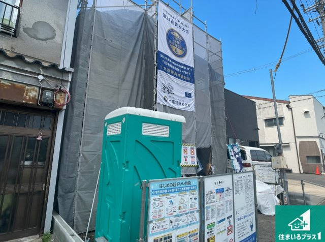 ■枚方市牧野下島町　新築一戸建ての外観|現在建築中！落ち着いた街並みで新生活を始めることが出来そう！周辺の物件も併せてご紹介させて頂きます！