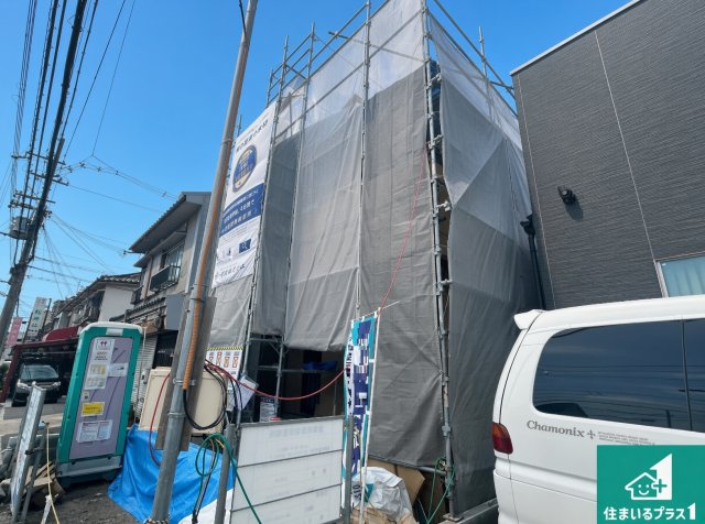 ■枚方市牧野下島町　新築一戸建ての外観|現在建築中！落ち着いた街並みで新生活を始めることが出来そう！周辺の物件も併せてご紹介させて頂きます！