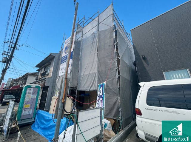 ■枚方市牧野下島町　新築一戸建ての外観|現在建築中！落ち着いた街並みで新生活を始めることが出来そう！周辺の物件も併せてご紹介させて頂きます！