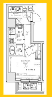 【間取り】 | スクエアシティ横濱大通公園AZ