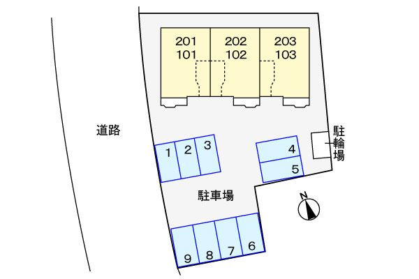 アルメリア　　刈谷市近郊の賃貸はクラスホーム刈谷店の駐車場